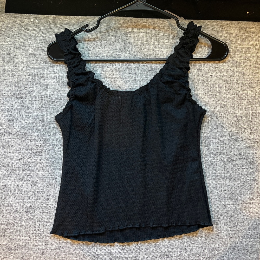 Black tank top
